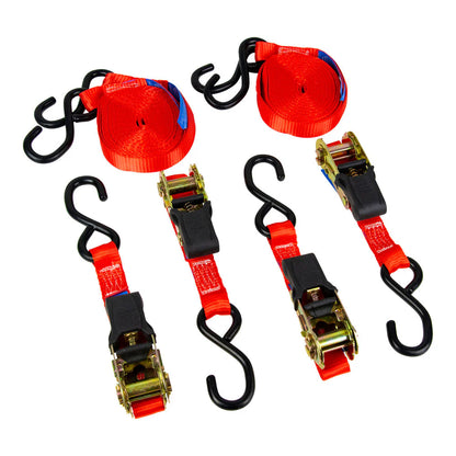 Monkey Grip Ratchet Tie Down 25mm x 4m 450kg 4 Pack