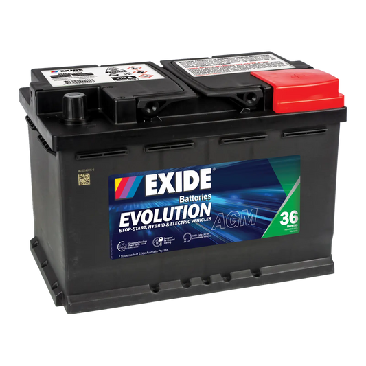Exide Evolution N66H AGM 760CCA 70Ah Stop-Start Battery