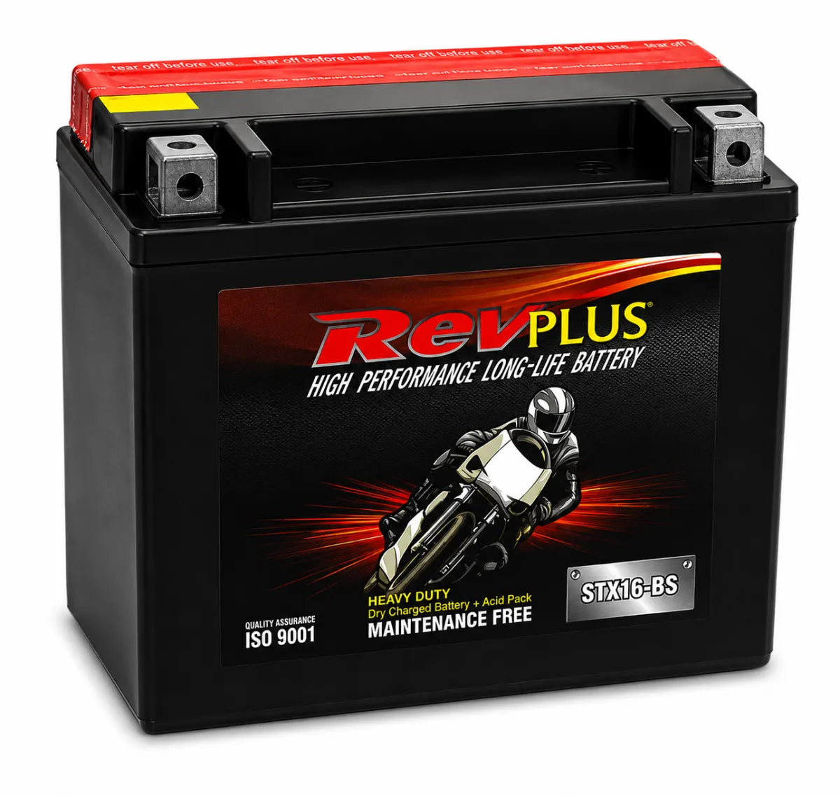 RevPlus STX16-BS 230CCA 14Ah Powersport Battery