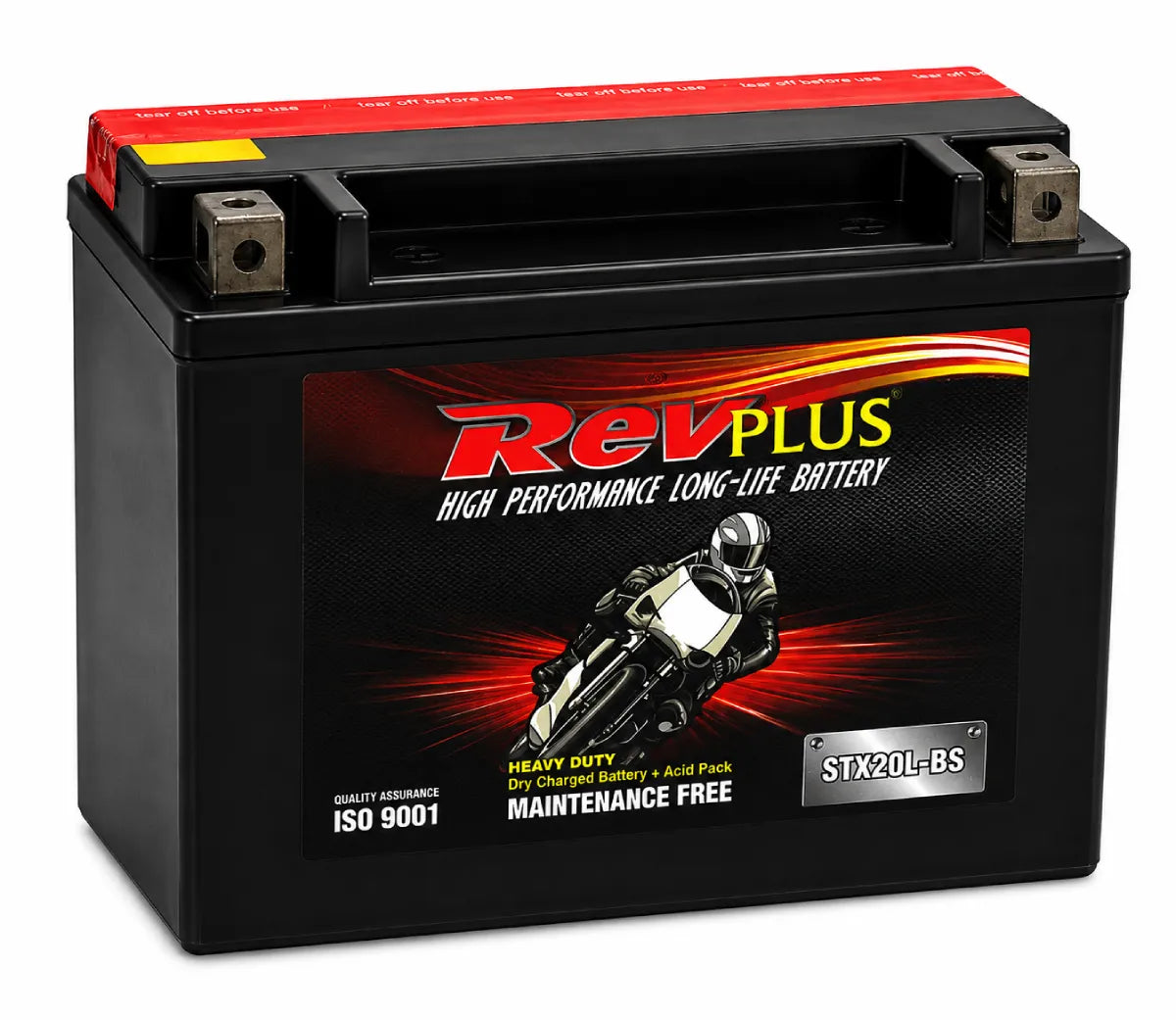 RevPlus STX20L-BS 270CCA 18Ah Powersport Battery Positive Right