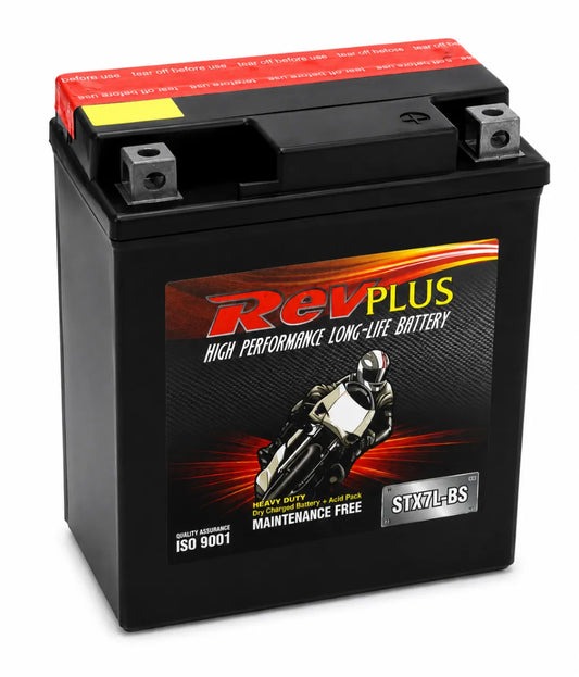 RevPlus STX7L-BS 85CCA 6Ah Powersport Battery