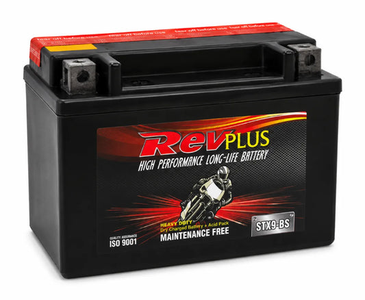 RevPlus STX9-BS 120CCA 8Ah Powersport Battery