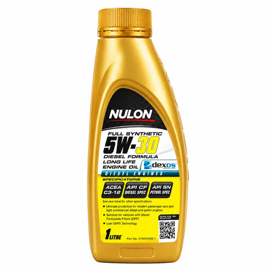 Nulon 5W30 Full Synthetic Diesel Formula Long Life Engine Oil 1L