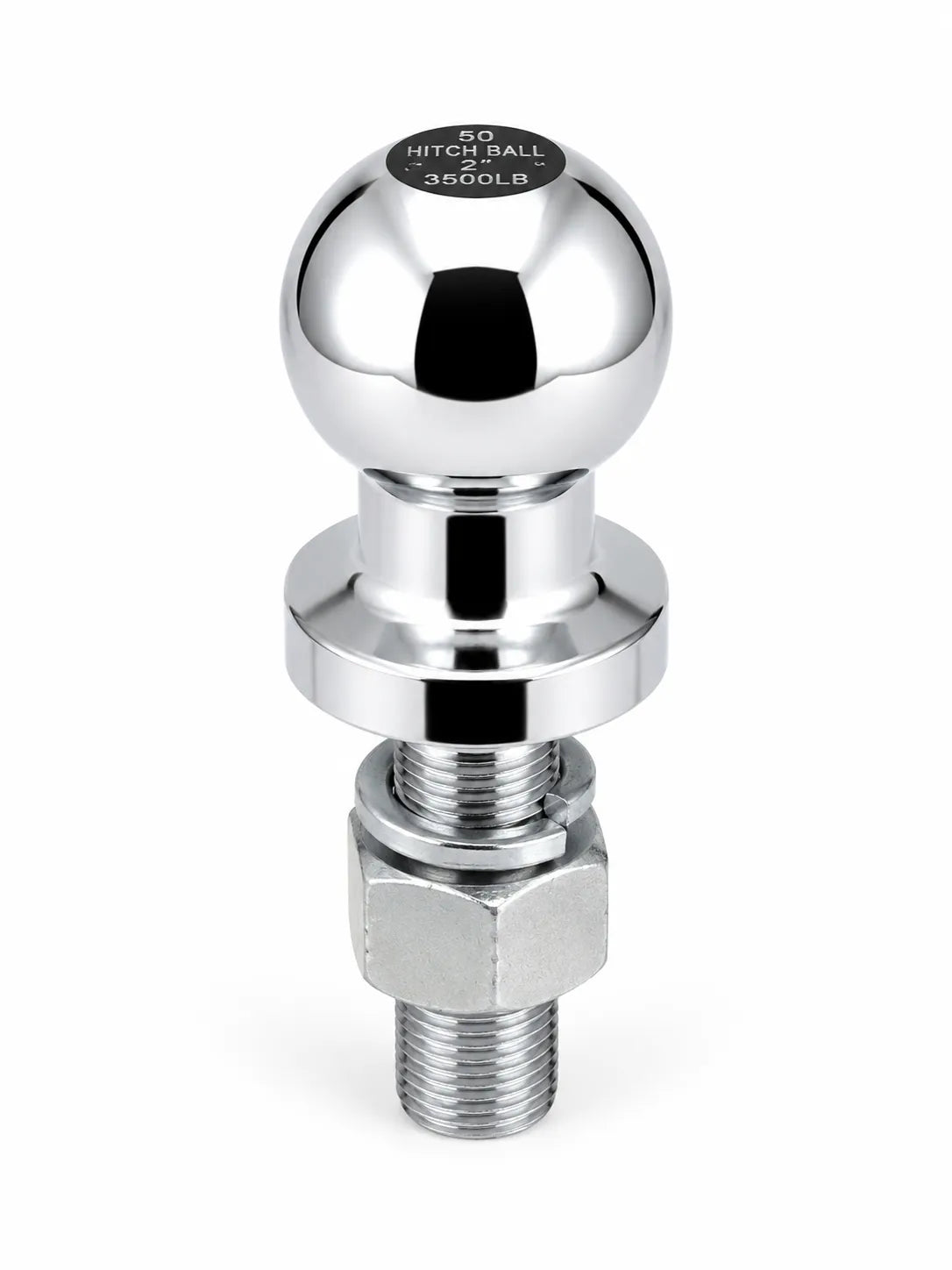 ARK Chrome Tow Ball 50mm 3500kg Rated Round Flange