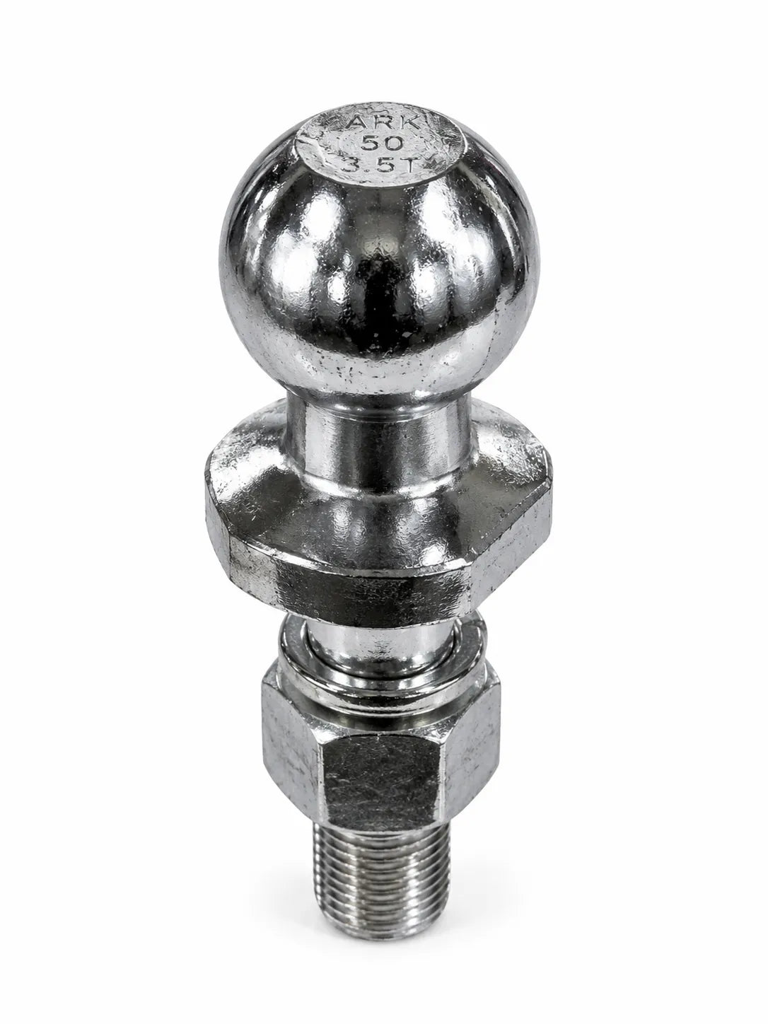 ARK Chrome Tow Ball 50mm 3500kg Rated Flat Flange