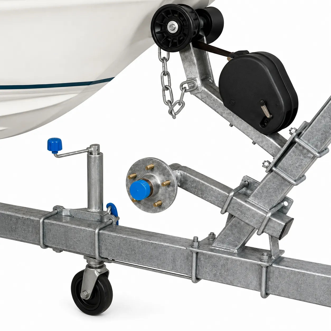 ARK Trailer Rescue Kit Spare Wheel Carrier Suits Holden Hubs Galvanised