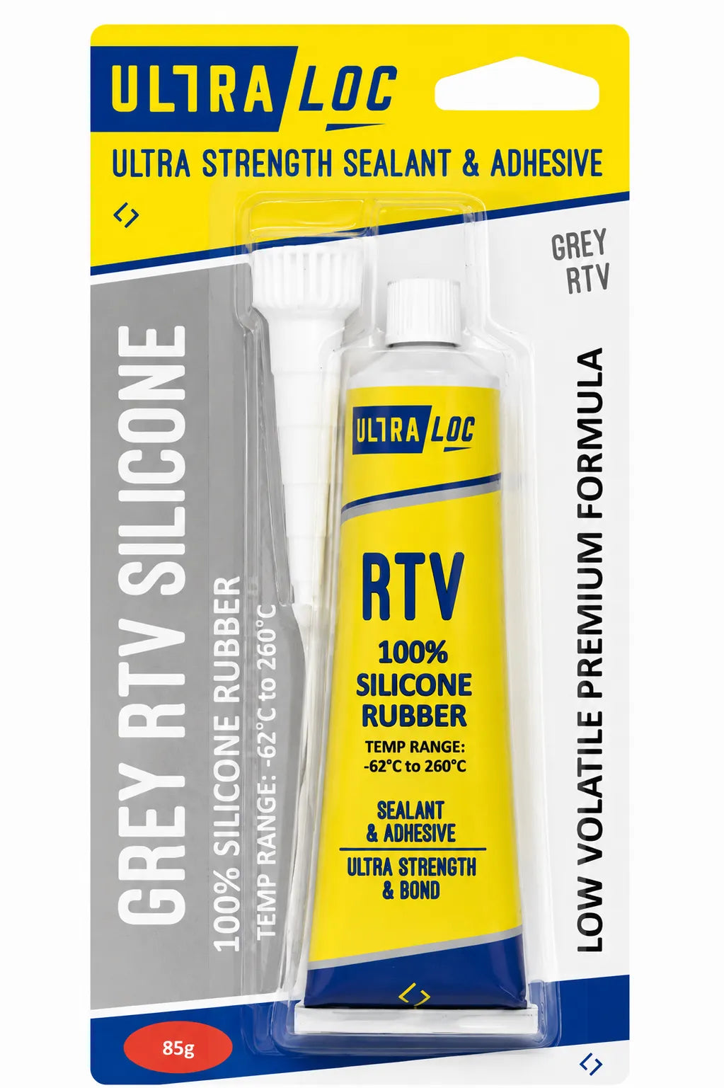 Ultra Loc Premium RTV Silicone Sealant Grey Tube 85g