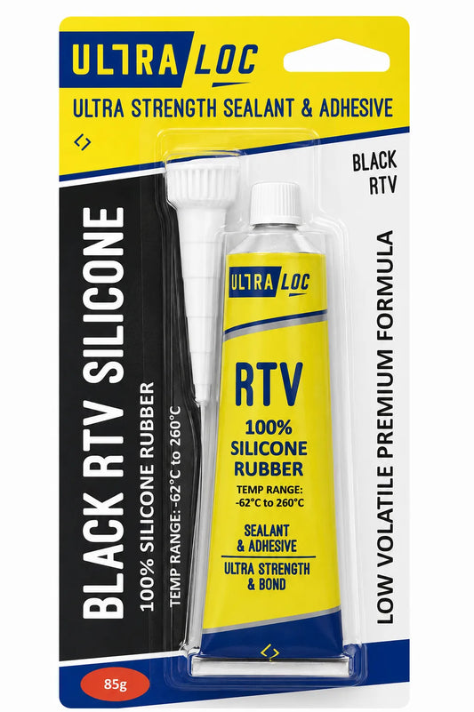 Ultra Loc Premium RTV Silicone Sealant Black Tube 85g
