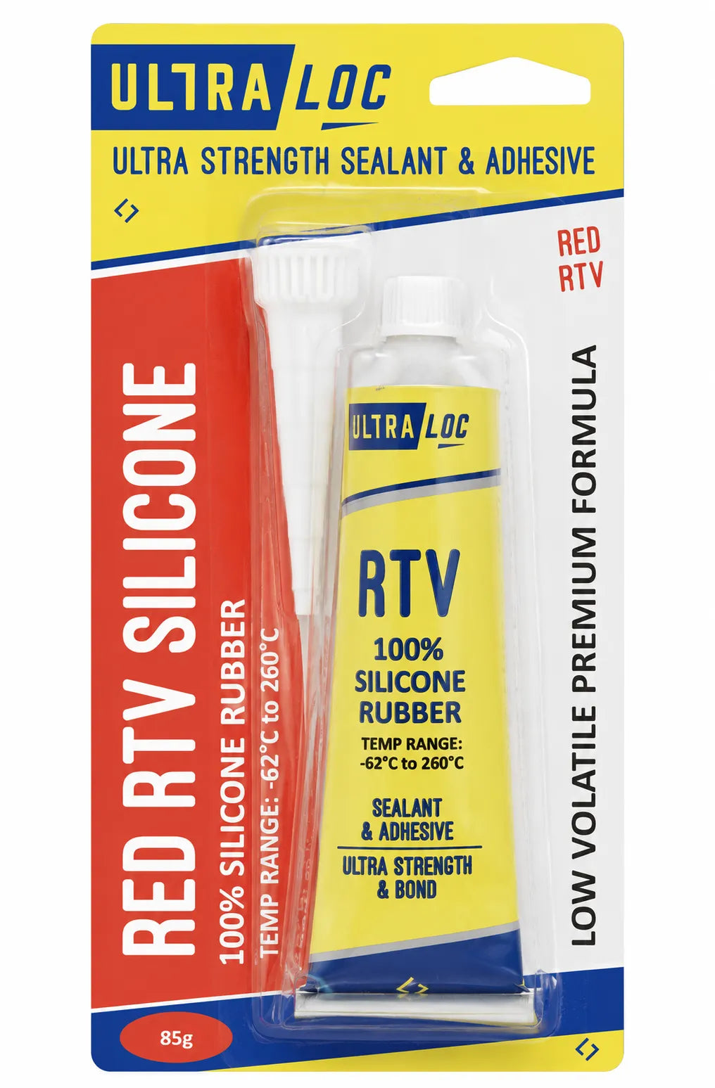 Ultra Loc Premium RTV Silicone Sealant Red Tube 85g
