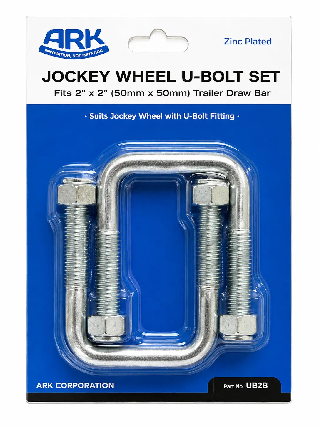 ARK U-Bolts 50mm x 50mm Drawbar Set Of 2