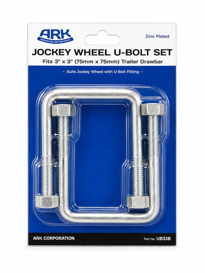 ARK U-Bolts 75mm x 75mm Drawbar Set Of 2