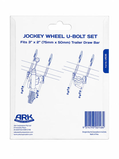 ARK U-Bolts 75mm x 50mm Drawbar Set Of 2