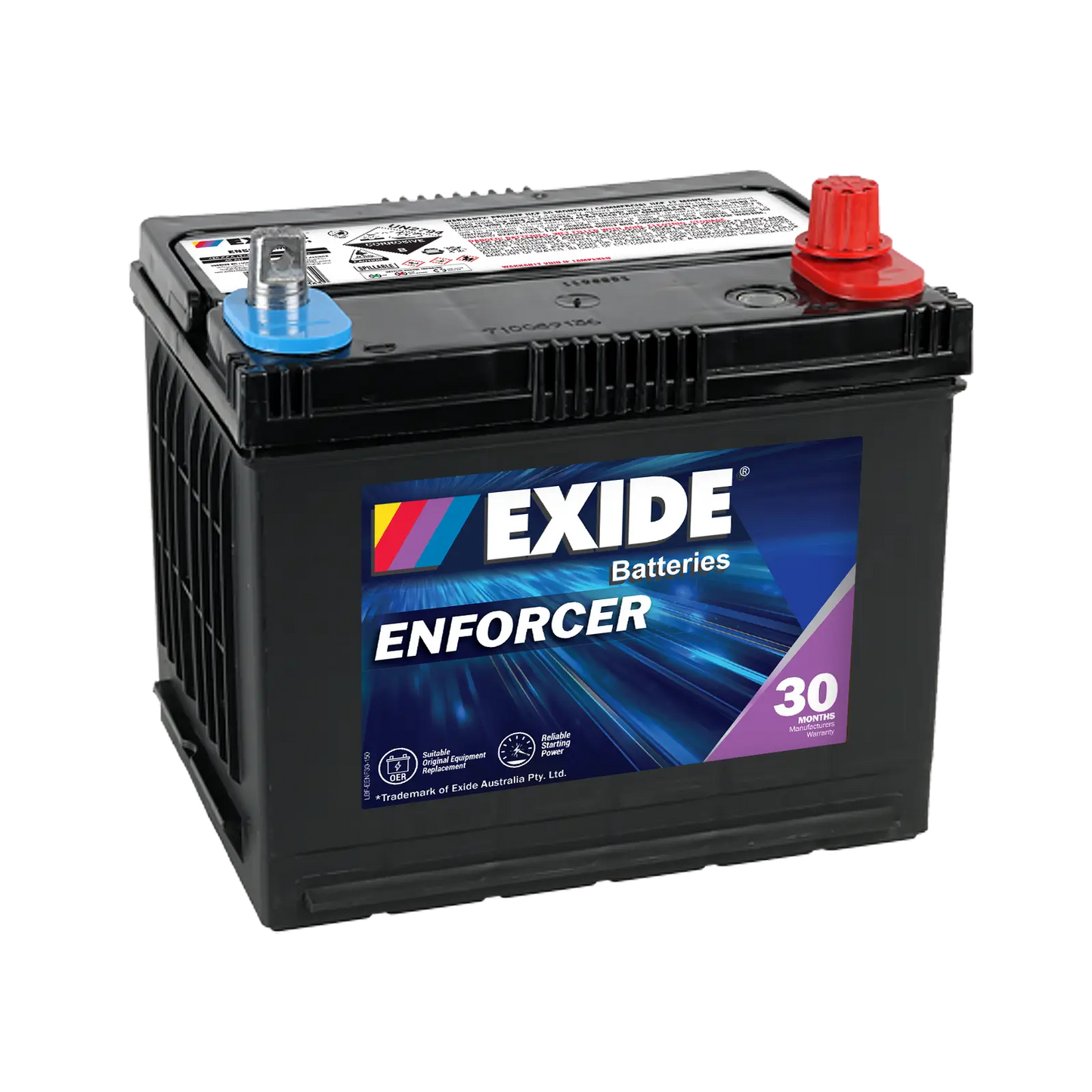 Exide Enforcer 480CCA 40Ah SUV 4WD Battery Positive Right
