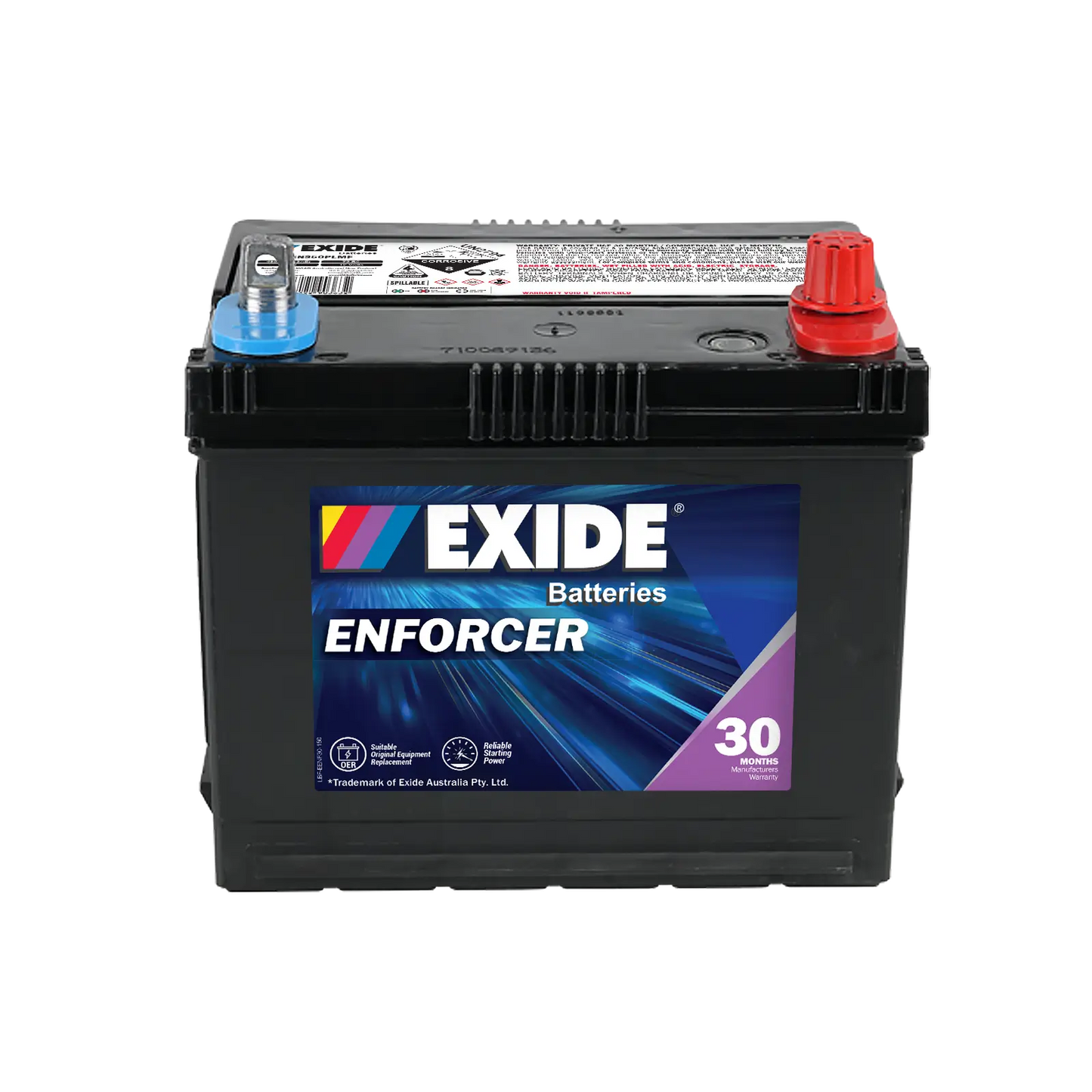 Exide Enforcer 480CCA 40Ah SUV 4WD Battery Positive Right