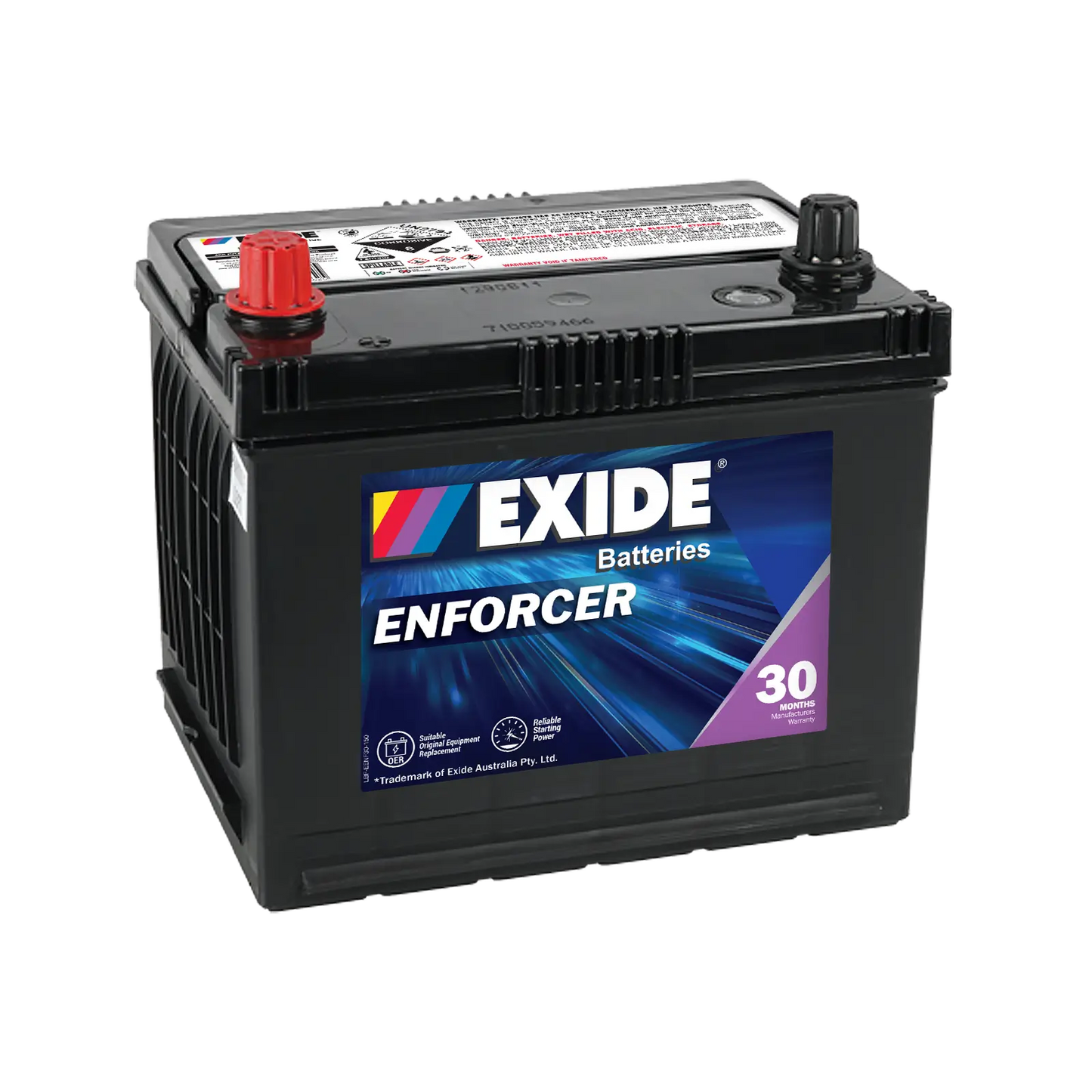 Exide Enforcer 480CCA 40Ah SUV 4WD Battery Positive Left