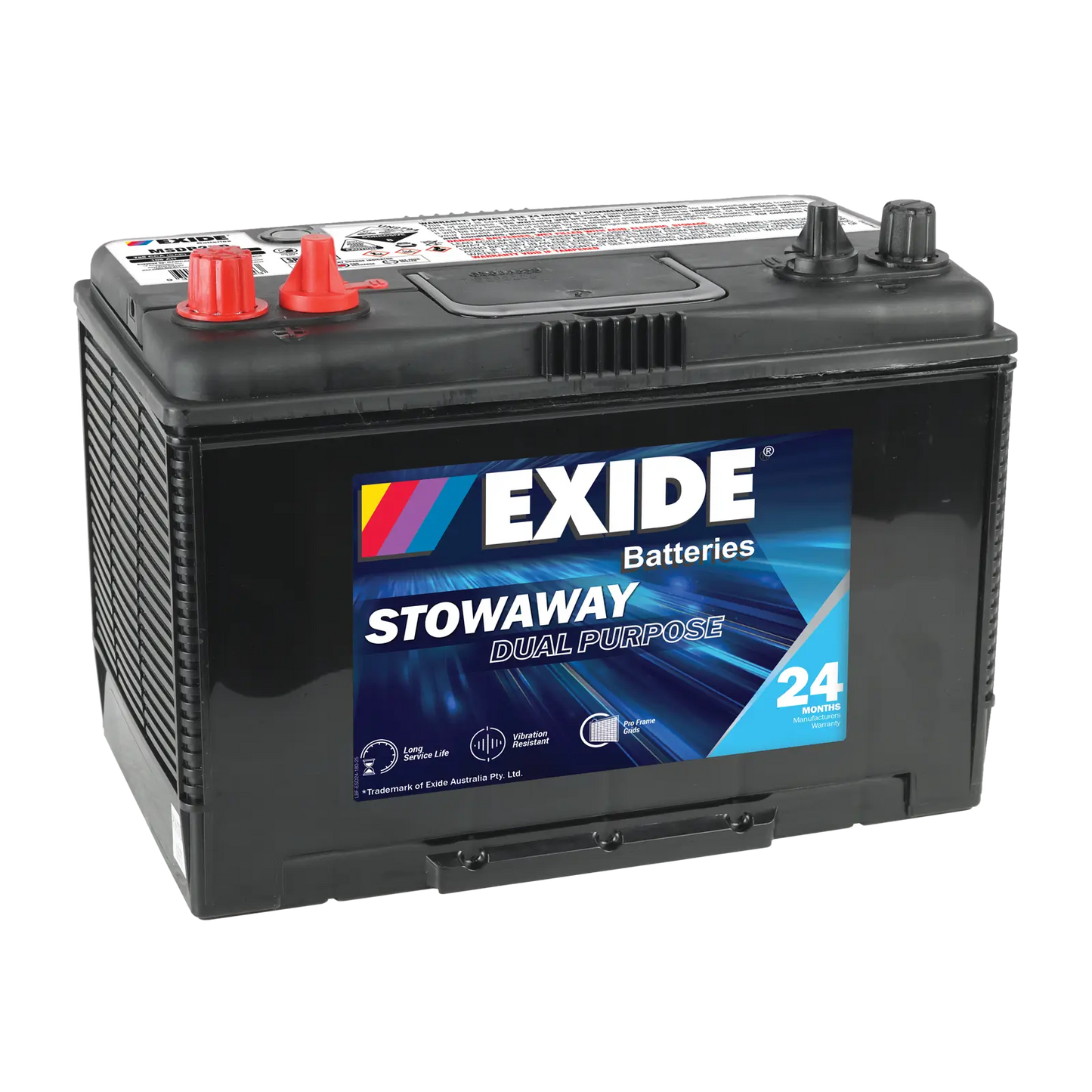 Exide Stowaway Dual Purpose N70 780CCA 105Ah Marine RV Battery