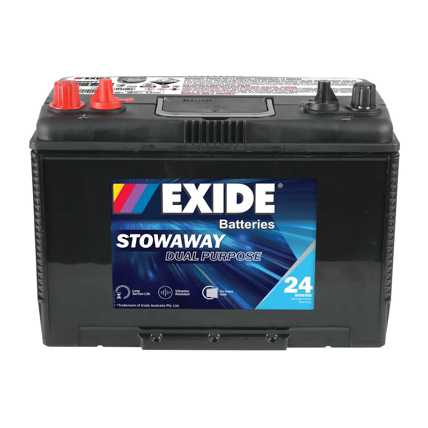 Exide Stowaway Dual Purpose N70 780CCA 105Ah Marine RV Battery