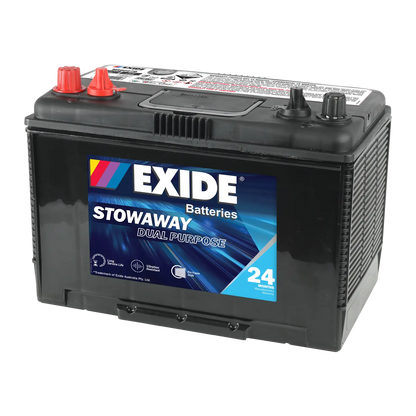 Exide Stowaway Dual Purpose N70 780CCA 105Ah Marine RV Battery