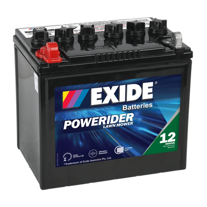 Exide Powerider N06 250CCA 27Ah Ride-On Mower Battery Positive Left