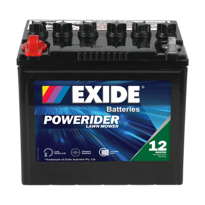 Exide Powerider N06 250CCA 27Ah Ride-On Mower Battery Positive Left