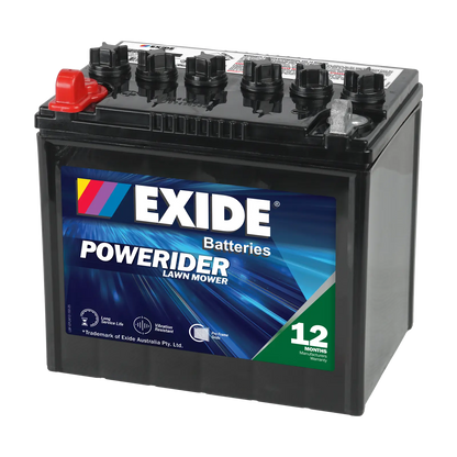 Exide Powerider N06 250CCA 27Ah Ride-On Mower Battery Positive Left