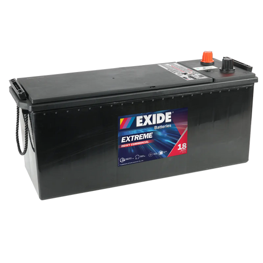 Exide Extreme Heavy Commercial N120 930CCA 120Ah Truck Battery Positive Left