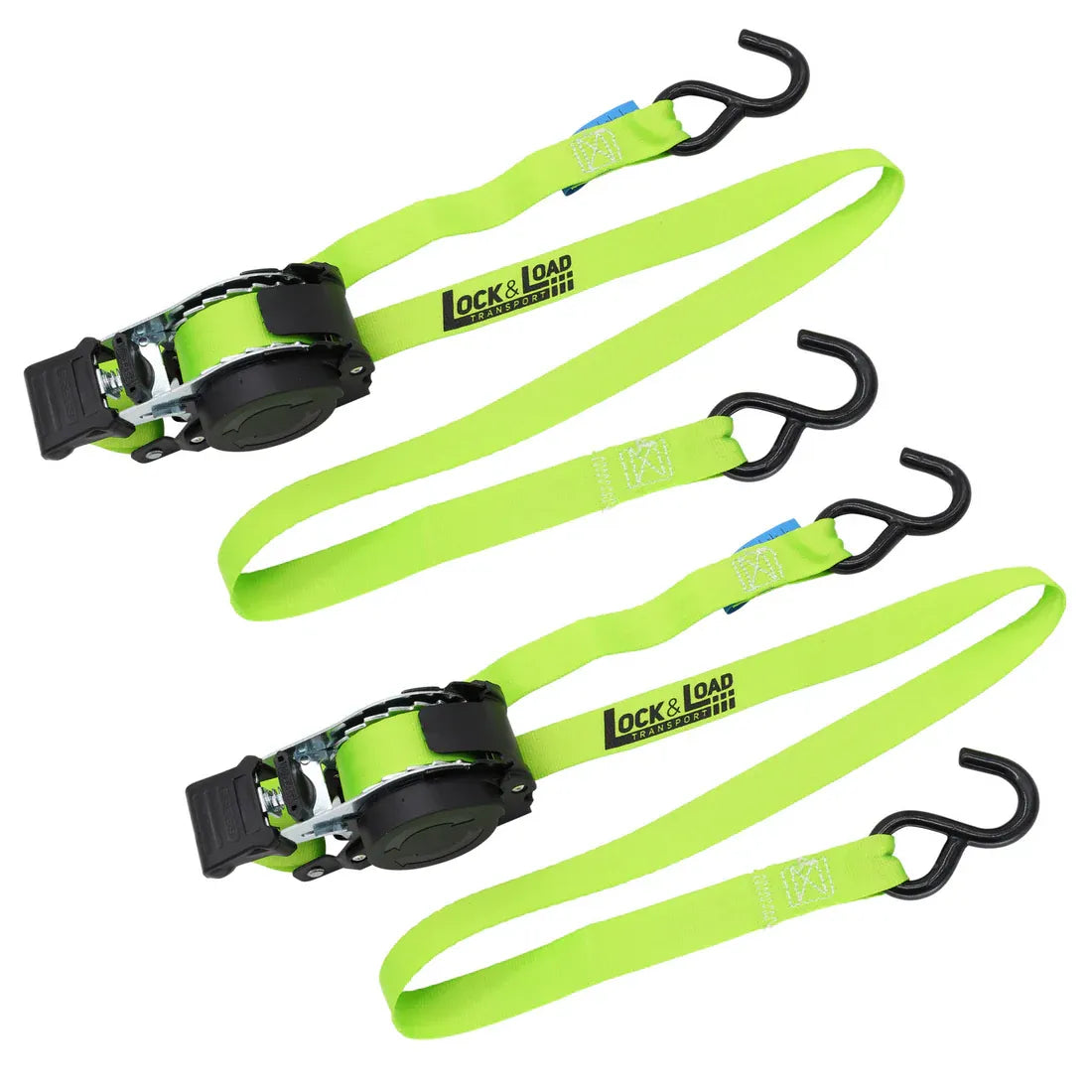 Retractable Ratchet Straps 25mm x 3.6m 340kg Pair