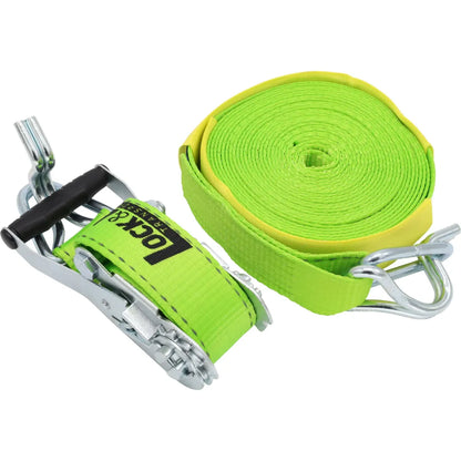 Truck Ratchet Tie Down Straps 50mm x 9.5m Swan Hook 2500kg