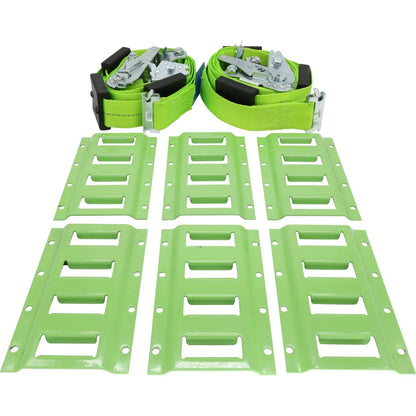E-Track Kit for Lowered Cars 50mm x 3.65m Straps 2000kg