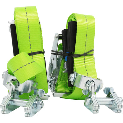 Adjustable E-Chock Kit 2 x 600mm E-Tracks 2 x 3.65m Straps 2000kg