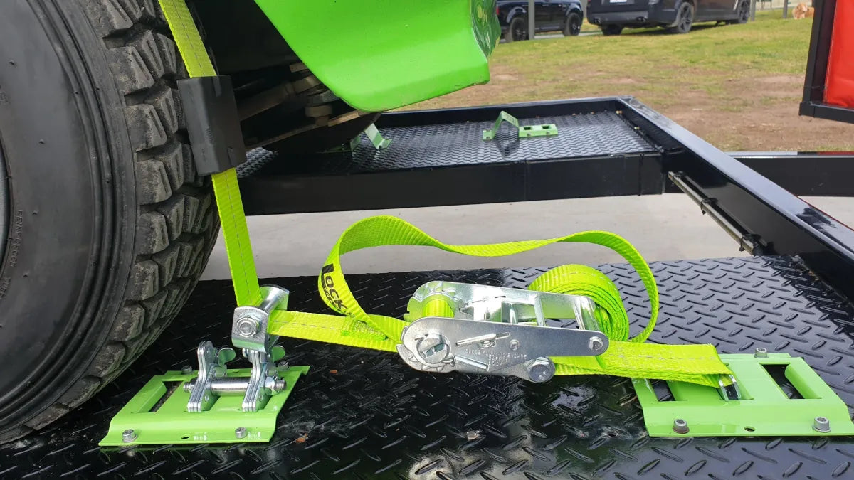 E-Track Wheel Tie Down Strap 50mm x 3.65m Single
