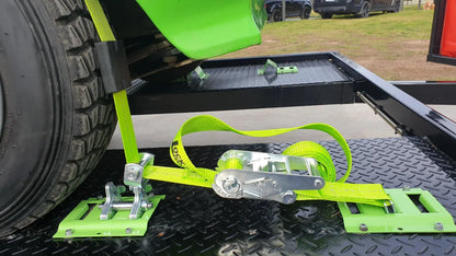 E-Track Wheel Tie Down Strap 50mm x 3.65m Single