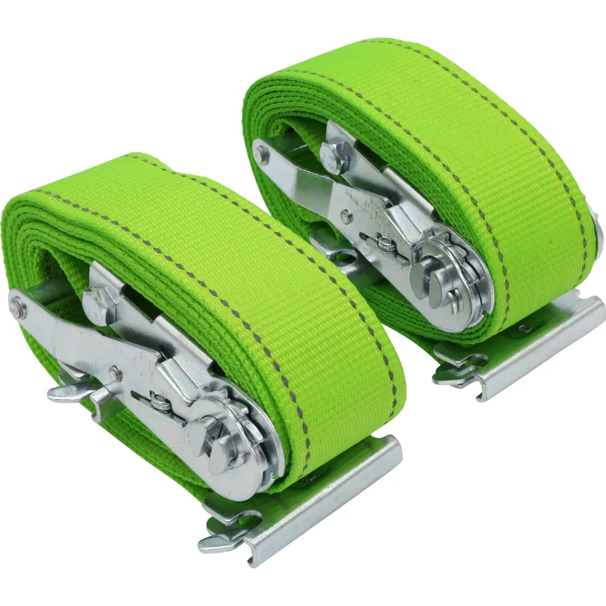 Wheel Tie Down Straps 50mm x 2.5m 2000kg Pair