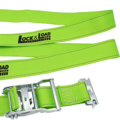Wheel Tie Down Straps 50mm x 2.5m 2000kg Pair