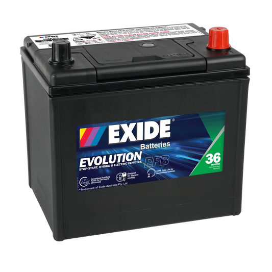 Exide Evolution D23 EFB 650CCA 65Ah Stop-Start Battery