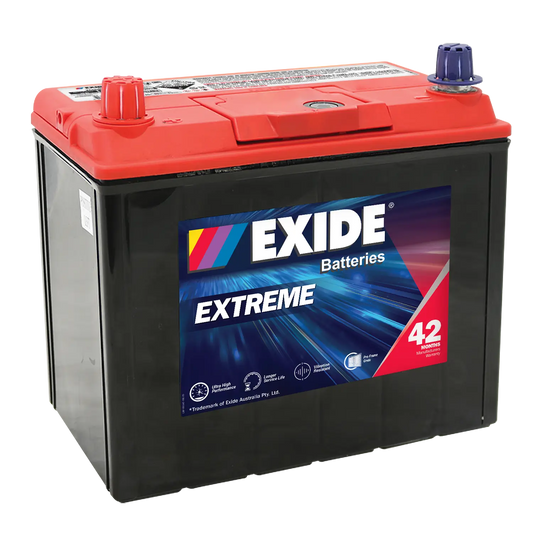 Exide Extreme NS60 480CCA 56Ah Passenger Vehicle Battery Positive Left