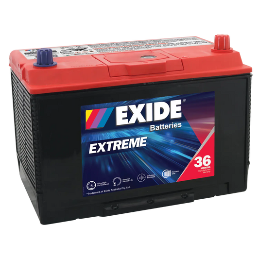Exide Extreme N70 830CCA 95Ah 4WD SUV Battery Positive Right